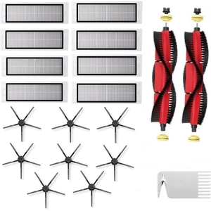 iBrush Roborock S6 MaxV Uyumlu Siyah Yan Fırçalı 19 Parça Set