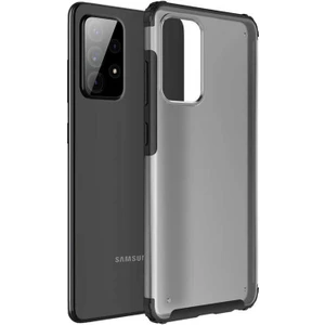 Samsung Galaxy A52 Kılıf Frosted Frame Siyah
