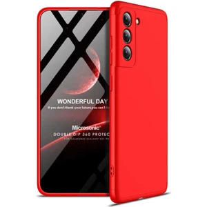 Samsung Galaxy S21 Fe Kılıf Double Dip 360 Protective Kırmızı