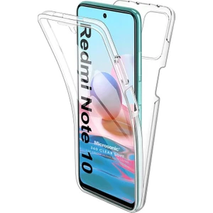 Xiaomi Redmi Note 10 Kılıf 6 Tarafı Tam Full Koruma 360 Clear Soft Şeffaf