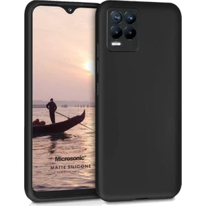 Matte Silicone Realme 8 Kılıf Siyah