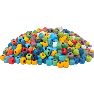 Flea Market 20 Adet 10MM 8 Renk El Yapımı Bodrum Cam Boncuğu