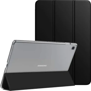 Samsung Galaxy Tab A7 Lite T225 Kılıf Slim Translucent Back Smart Cover Siyah