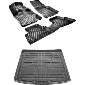 Audi Q3 2021+ 3D Havuzlu Paspas ve Bagaj Havuzu Seti Bizymo