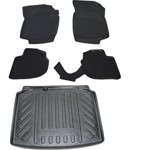 Skoda Rapid Spaceback 2014+ Havuzlu Paspas ve Bagaj Seti Bizymo