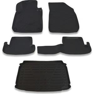 Peugeot 308 Hb 2013 ve Sonrası Paspas ve Bagaj Havuzu Seti