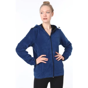 Ghassy Co. Ghassy Co Kadın Kapşonlu Fermuarlı Polar Sweatshirt