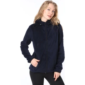 Ghassy Co. Ghassy Co Kadın Kapşonlu Fermuarlı Polar Sweatshirt