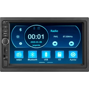 MC-X200D 7 Tft Usb-Sd-Bluetooth Geri Vites Kameralı Double Dın 4*50W Multimedia Ekran Oto Teyp