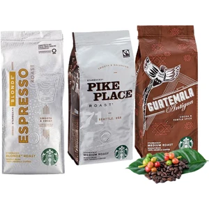 Düvenci Toptan Starbucks gruatemala, Pike Plave ve Blonde Espresso Çekirdek Kahve 250 gr 3 Adet