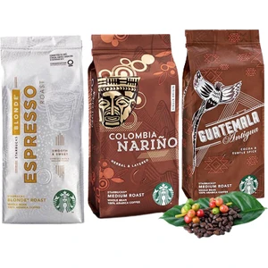 Düvenci Toptan Starbucks Colombia, Blonde ve gruatemala Çekirdek Filtre Kahve 250 gram 3 Adet