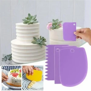 HK02 Plastik Hamur Kazıyıcı-Hamur Kesici-Şanti Tarağı 3’lü Set