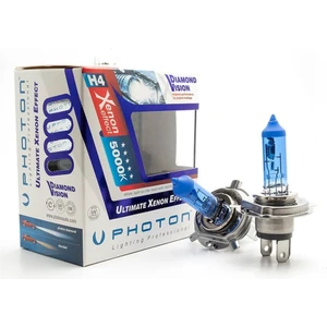 H4 Beyaz Işık Far Ampulü 12 Volt 55/60W Diamond Vision 500