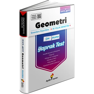 Aydın Yayınları TYT – AYT Geometri Yaprak Testler