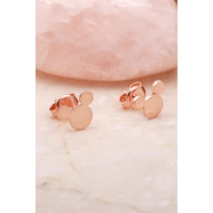 Sümer Telkari Mickey Rose Mini Gümüş Küpe