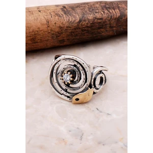 Sümer Telkari Sarma Elişi Tasarım Gümüş Yüzük