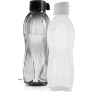 Siyah Beyaz Şişe Suluk 1litre 2'li