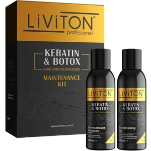 Professional Keratin Botox 100 ml Mini Set 2'li Şampuan ve Düzleştirici Jel