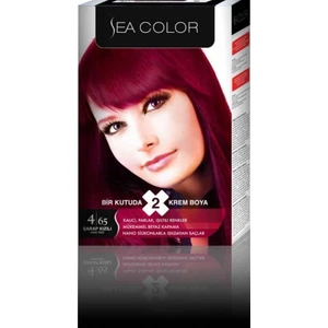 Sea Color Saç Boyası Set Boya 4.65 Şarap Kızılı