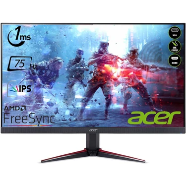 Acer NITRO VG240Ybmiix 23.8" 75Hz 1ms (HDMI+Analog) FreeSync Full HD IPS Monitör