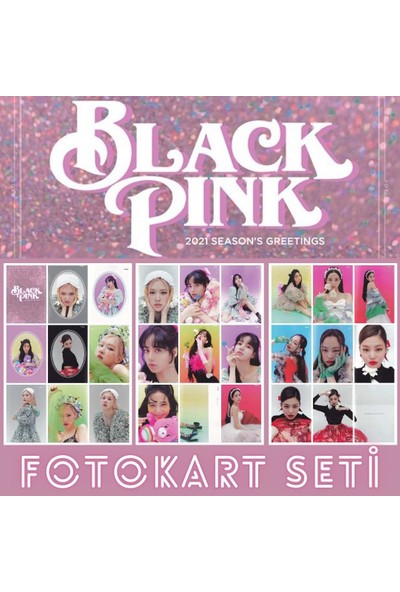 Black Pink Blackpınk ''2021 Season's Greetings'' Fotokart Seti