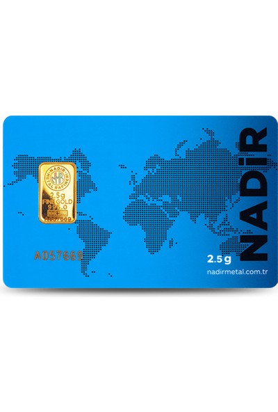 Nadir Gold 24 Ayar Külçe Gram Altın 2,5 Gr.