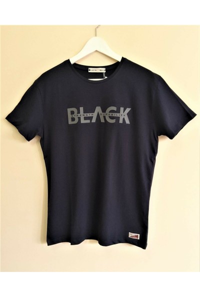 Stanpolis Erkek T-Shirt Sport Wear Lacivert - Black