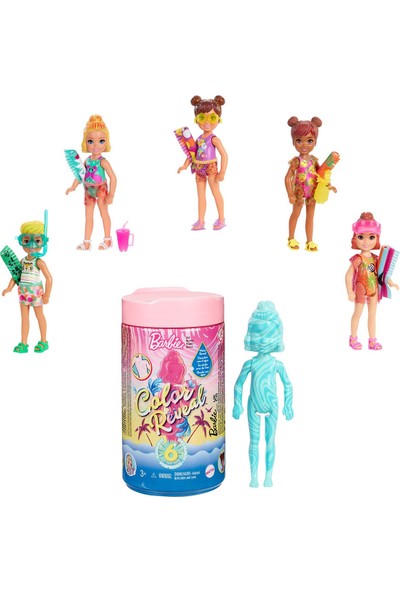 Barbie Renk Değiştiren Sürpriz Chelsea Kum Ve Güneş Serisi (Seri-3)