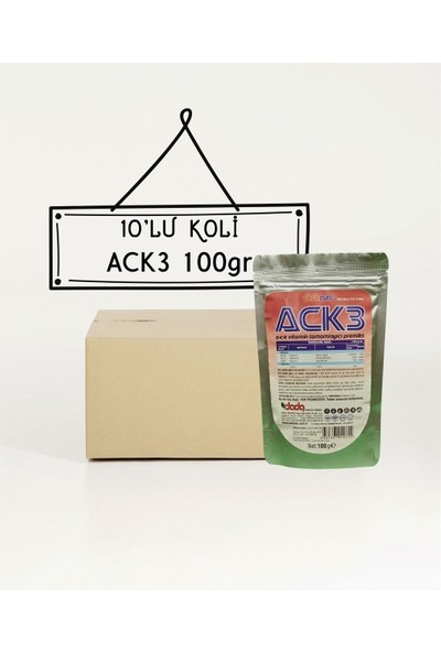 Dadacure 10'lu Paket Ack3 100GR