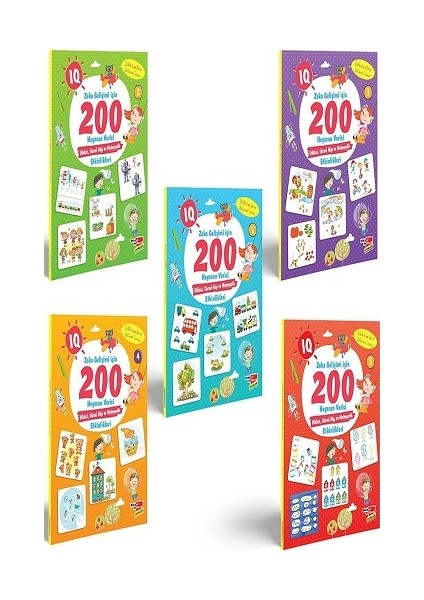 IQ Zeka Gelişimi Için 200 Heyecan Verici 5'li Etkinlik Seti