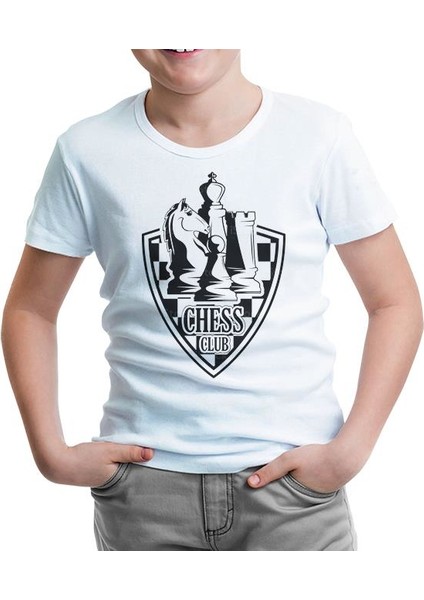 Lordd T-Shirt Satranç - Arma Beyaz Çocuk T-Shirt