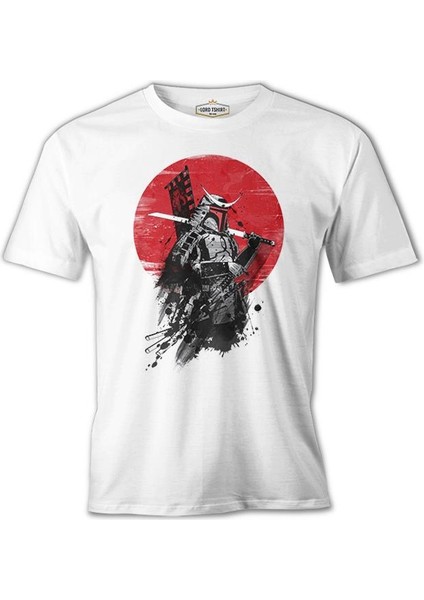 Lordd T-Shirt Japon Savaşçı - Beyaz Erkek T-Shirt