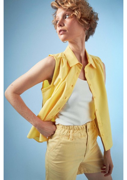 Relax Fit Basic Kolsuz Gömlek V0636AZ21HS