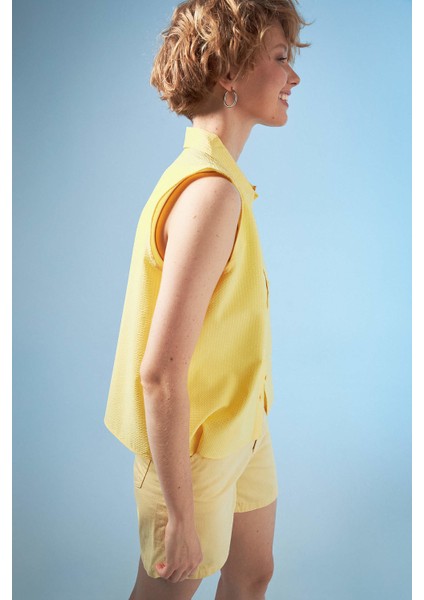 Relax Fit Basic Kolsuz Gömlek V0636AZ21HS fiyatları