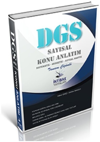 Intibak 2021 Dgs Sayısal Konu Anlatım Tamamı Çözümlü