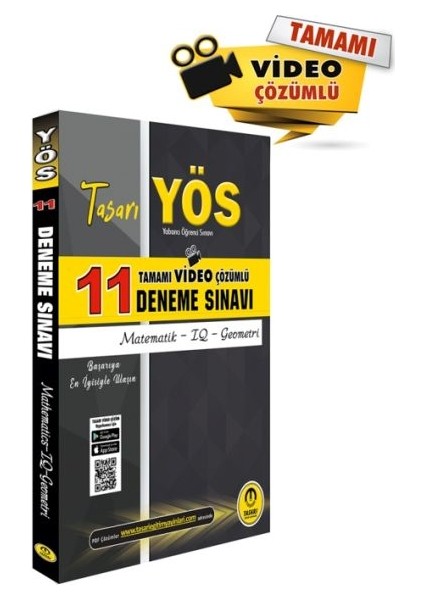 Tasarı Yös Matematik Iq Geometri Video Çözümlü 11 Deneme