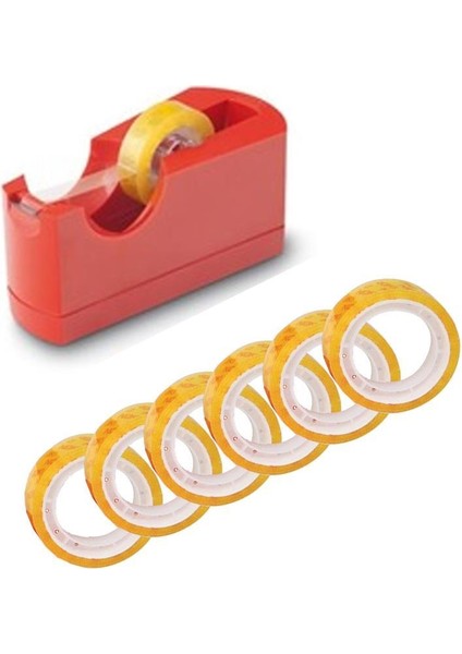 720 Flash Bant Kesici 33 mt Kırmızı + Bant 6'lı