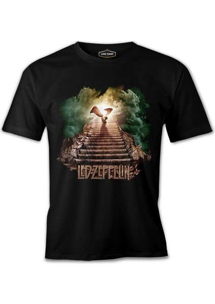 Lordd T-Shirt LED Zeppelin - Stairway To Heaven Siyah Erkek T-Shirt