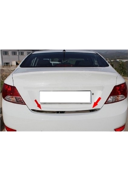 Hyundai Accent Blue Krom Bagaj Alt Çıtası 2012 - 2020