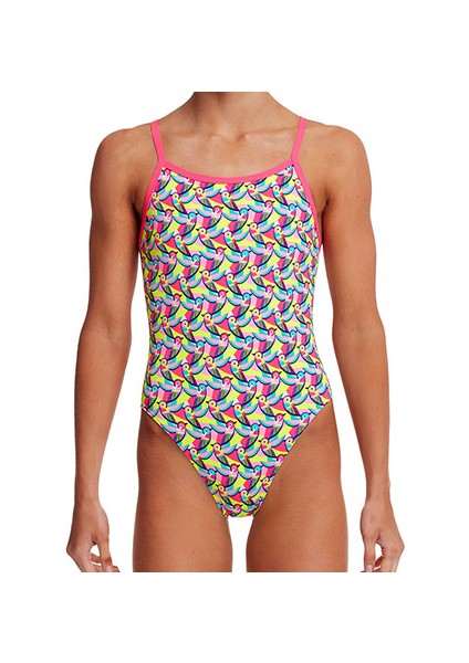 Girl's Single Strap One Piece Bye Birdie