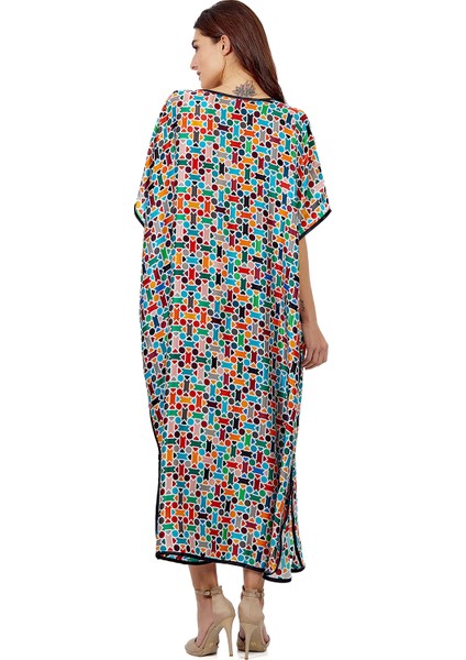 Kadın Ipek Yuvarlak Yaka Turkuaz Elbise indirimleri