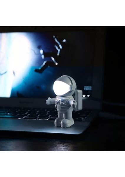 Astronot Lamba LED USB Gece Lambası Klavye Işığı Kitap Okuma Işığı