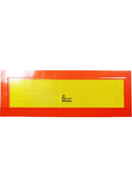 Tüvtürk Uyumlu E37 Reflektörlü Fosforlu Tır Kamyon Dorse Çekici Arkası Bant 20 cm x 56.5 cm 1 Çift