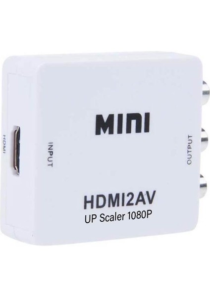 HDMI To Rca Tos Av Çevirici Dönüştürücü Converter 1080P