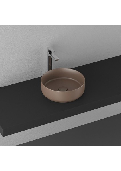 Infinity Ø 36 cm Tezgahüstü Lavabo - Vizon