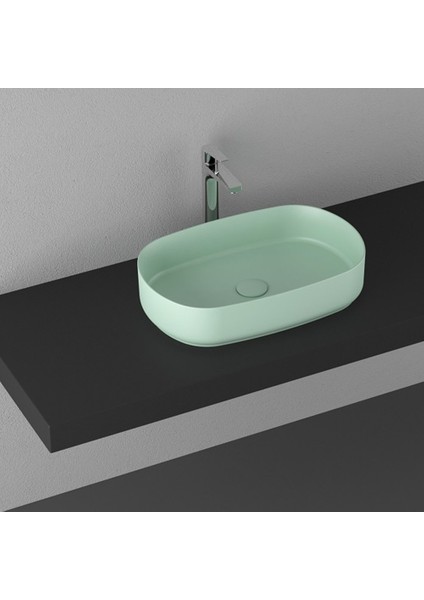 Infinity 55 cm Tezgahüstü Lavabo-Mint