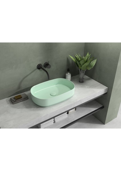 Infinity 55 cm Tezgahüstü Lavabo-Mint fiyatları