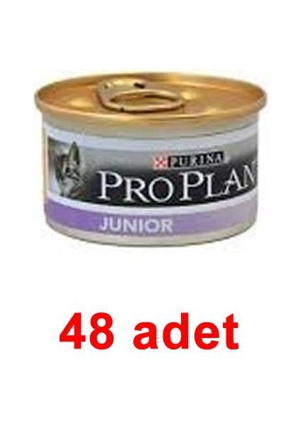 Proplan Junior Tavuklu Yavru Kedi Konservesi 85 gr 48 Adet