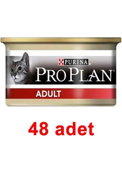 Proplan Adult Tavuklu Yetişkin Kedi Konservesi 85 gr 48 Adet