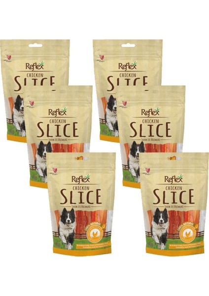 Yumuşak Tavuk Dilimi Köpek Ödül Maması 80 gr 6'lı Set